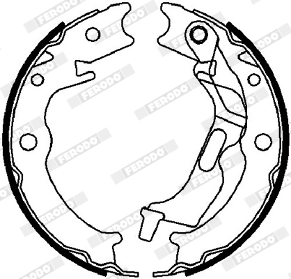 Brake Shoe Set, parking brake PREMIER FSB4017