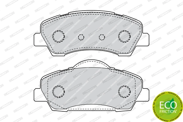 Brake Pad Set, disc brake PREMIER ECO FRICTION FDB4491