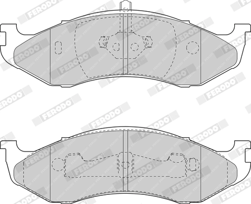 Brake Pad Set, disc brake PREMIER ECO FRICTION FDB1267