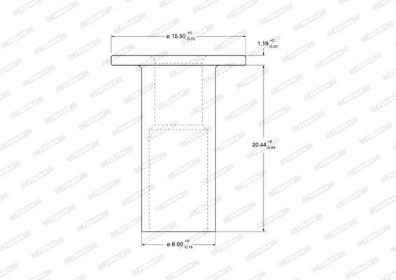 Remaches, forro del freno de tambor Federal-Mogul 93060