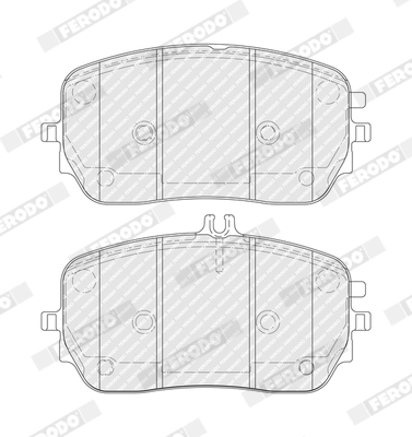 FERODO FDB5329 Brake Pad Set, disc brake