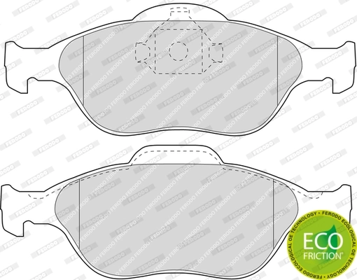 Brake Pad Set, disc brake PREMIER ECO FRICTION FDB1394