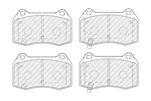 Brake Pad Set, disc brake PREMIER FDB1561
