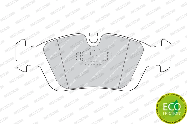 Brake Pad Set, disc brake PREMIER ECO FRICTION FDB725
