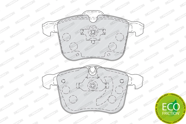 Brake Pad Set, disc brake PREMIER ECO FRICTION FDB1833