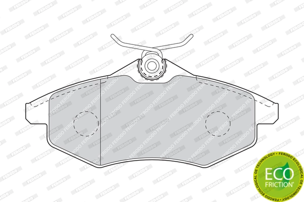 Brake Pad Set, disc brake PREMIER ECO FRICTION FDB1542