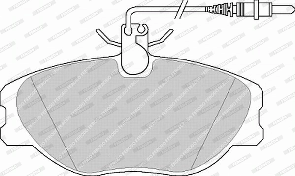 Brake Pad Set, disc brake PREMIER ECO FRICTION FVR1000