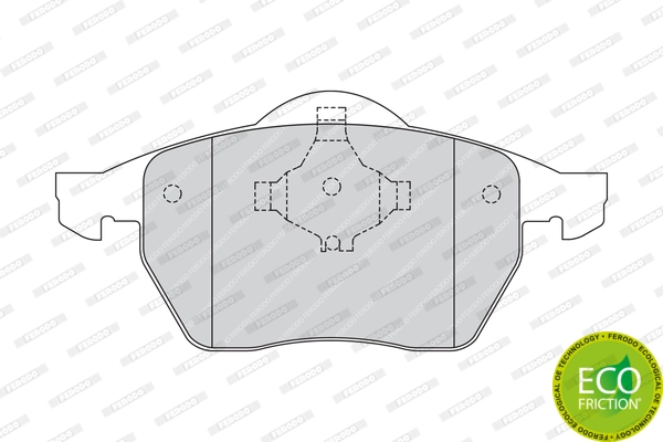Brake Pad Set, disc brake PREMIER ECO FRICTION FDB1167