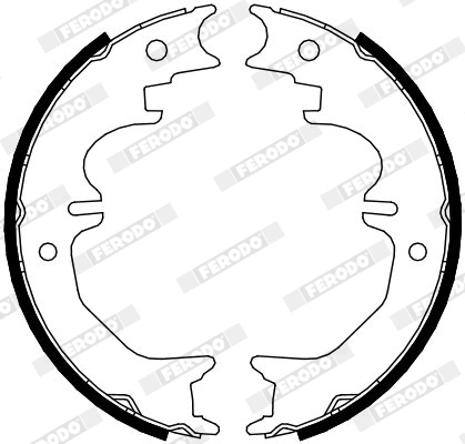 Brake Shoe Set, parking brake PREMIER FSB4120