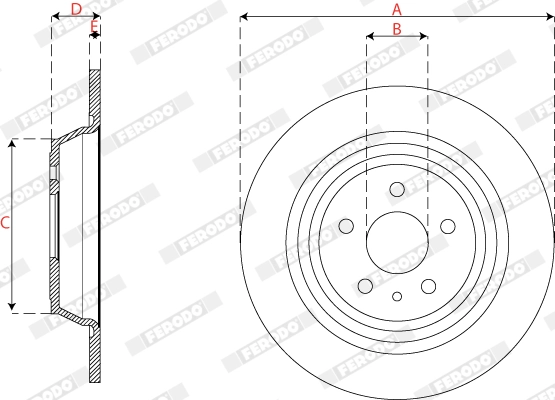 Brake Disc PREMIER DDF2788C