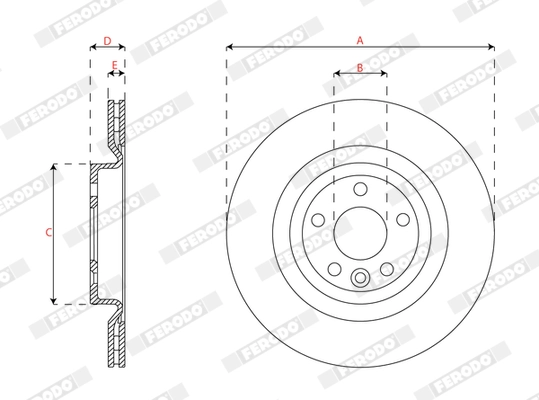 Brake Disc PREMIER DDF2996C