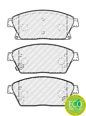 Brake Pad Set, disc brake PREMIER ECO FRICTION FDB4264
