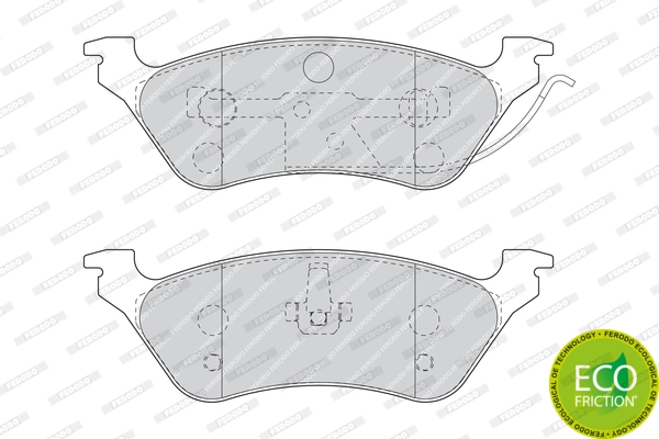 Brake Pad Set, disc brake PREMIER ECO FRICTION FDB1475