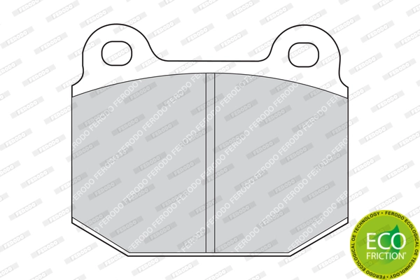 Brake Pad Set, disc brake PREMIER ECO FRICTION FDB1282