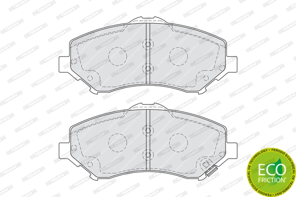 Brake Pad Set, disc brake PREMIER ECO FRICTION FDB4074
