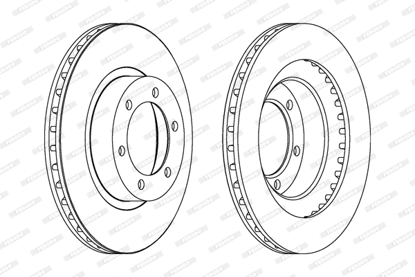 Brake Disc PREMIER DDF1594C
