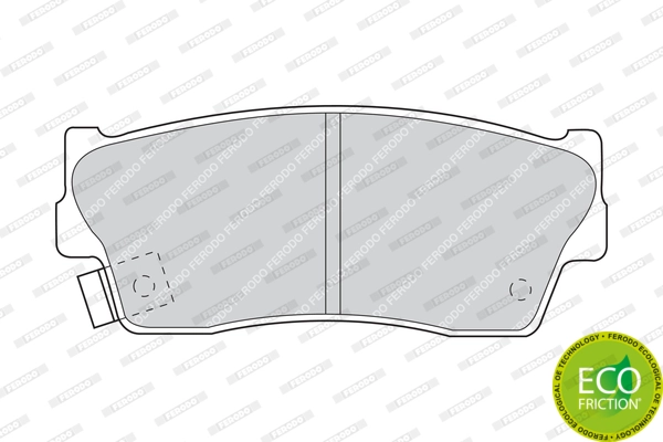 Brake Pad Set, disc brake PREMIER ECO FRICTION FDB712