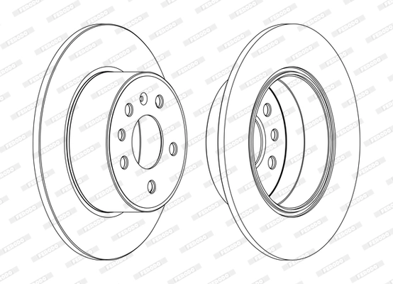 FERODO DDF1083C Brake Disc