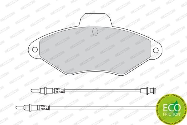 Brake Pad Set, disc brake PREMIER ECO FRICTION FDB874