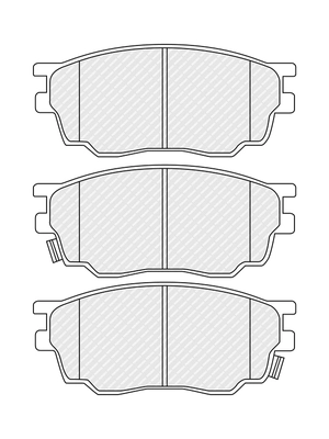 Brake Pad Set, disc brake PREMIER ECO FRICTION FDB1707