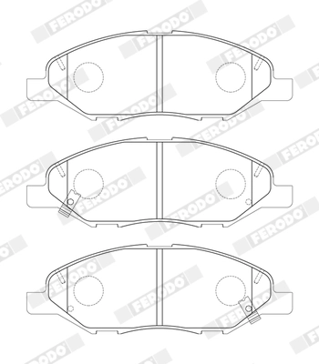 Brake Pad Set, disc brake PREMIER ECO FRICTION FDB5303