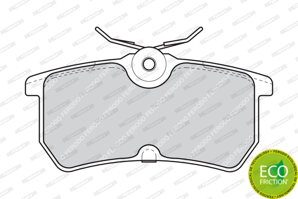 Brake Pad Set, disc brake PREMIER ECO FRICTION FDB1319