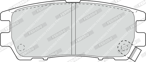 Brake Pad Set, disc brake PREMIER ECO FRICTION FDB804