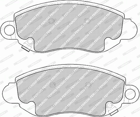 Brake Pad Set, disc brake PREMIER ECO FRICTION FVR1381