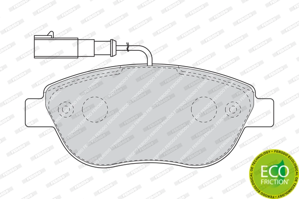 Brake Pad Set, disc brake PREMIER ECO FRICTION FDB1467