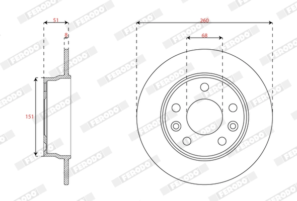 Brake Disc PREMIER DDF3045C