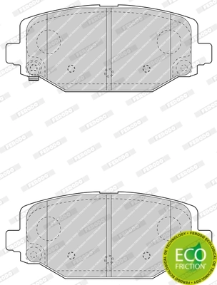 Brake Pad Set, disc brake PREMIER ECO FRICTION FDB4778