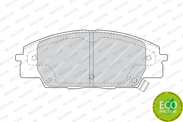Brake Pad Set, disc brake PREMIER ECO FRICTION FDB1444