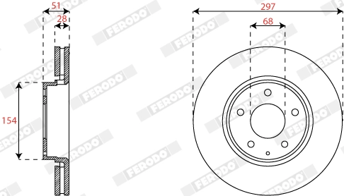 Brake Disc PREMIER DDF2849C