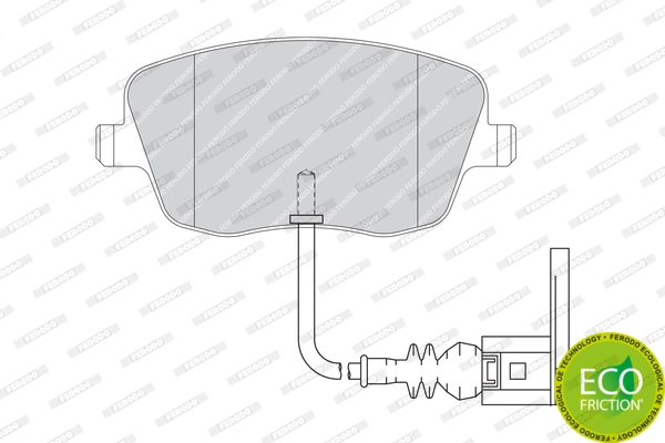 Brake Pad Set, disc brake PREMIER ECO FRICTION FDB1662