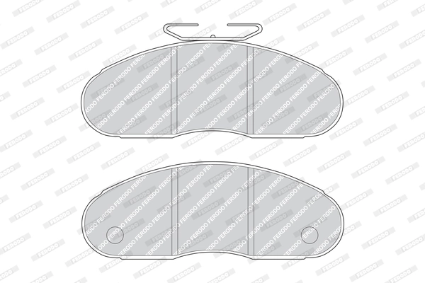 Brake Pad Set, disc brake PREMIER FVR791