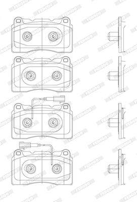Brake Pad Set, disc brake PREMIER FDB4307