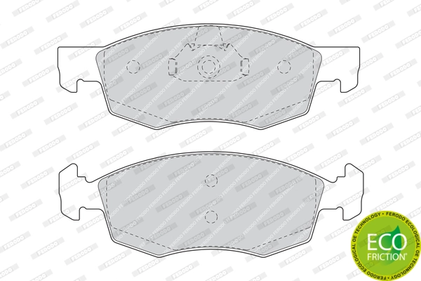 Brake Pad Set, disc brake PREMIER ECO FRICTION FDB1376