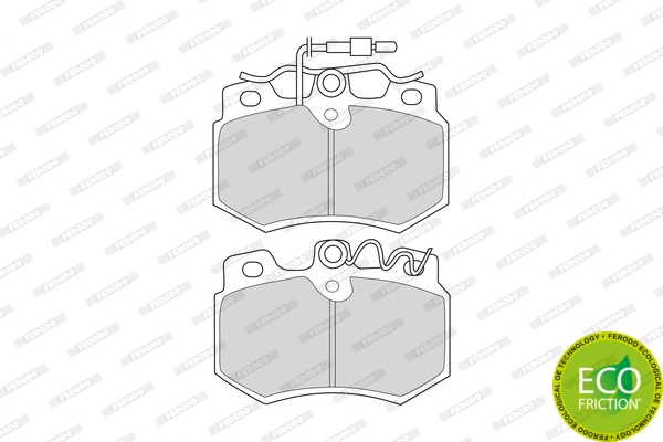 Brake Pad Set, disc brake PREMIER ECO FRICTION FDB455