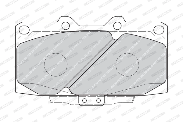 Brake Pad Set, disc brake PREMIER FDB1433