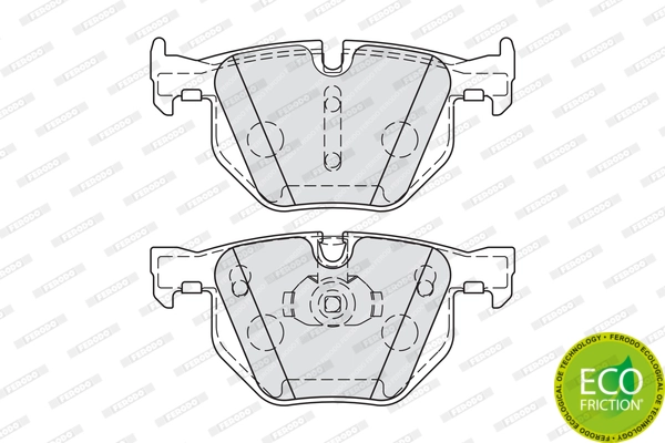 Brake Pad Set, disc brake PREMIER ECO FRICTION FDB4067