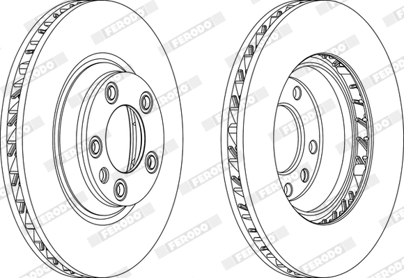 Brake Disc PREMIER DDF1408RC-1