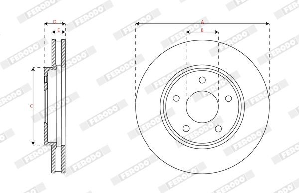Brake Disc PREMIER DDF2908C