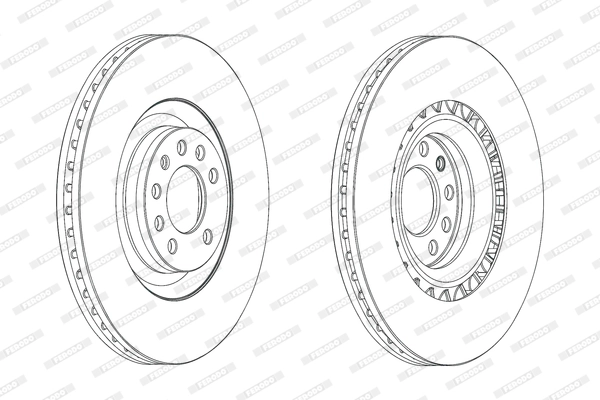 FERODO DDF1909C Brake Disc