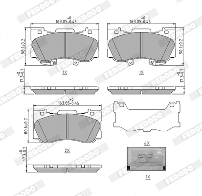Brake Pad Set, disc brake PREMIER ECO FRICTION FDB5239