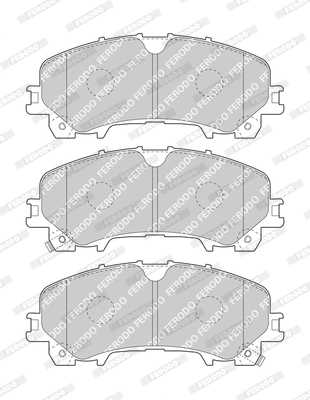 Brake Pad Set, disc brake PREMIER ECO FRICTION FDB4998