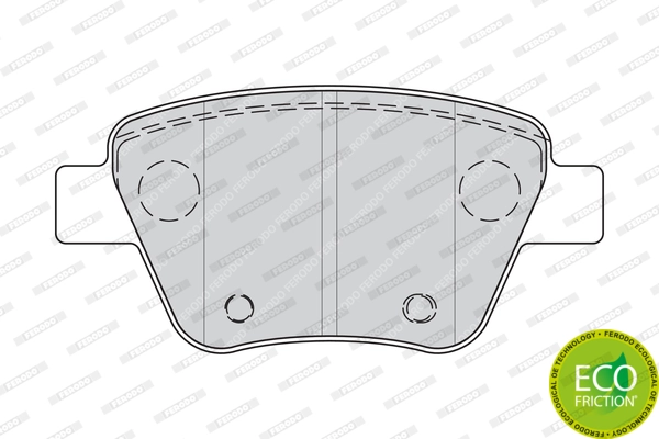 Brake Pad Set, disc brake PREMIER ECO FRICTION FDB4316