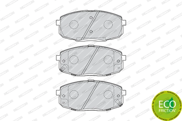 Brake Pad Set, disc brake PREMIER ECO FRICTION FDB4448