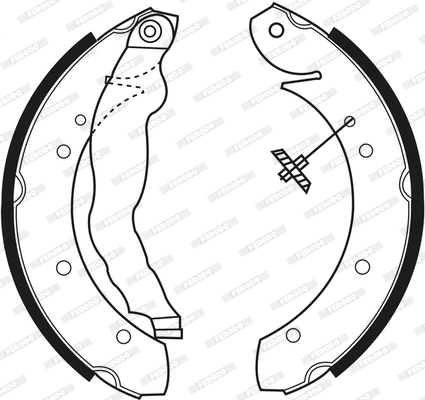 Brake Shoe Set PREMIER FSB447