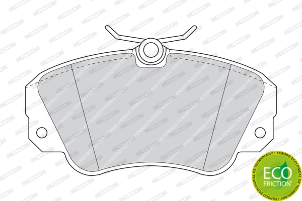Brake Pad Set, disc brake PREMIER ECO FRICTION FDB686