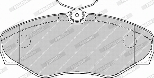 Brake Pad Set, disc brake PREMIER ECO FRICTION FVR1515